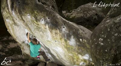 Flori working on "La Barre Fixe"